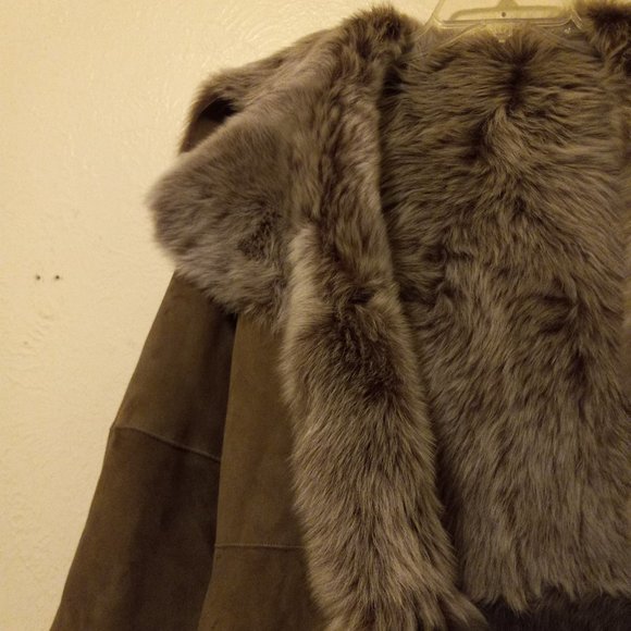 Reversible Toscano Shearling Genuine Sheepskin Coat Luxury Warmth Boho Luxury - Picture 3 of 16